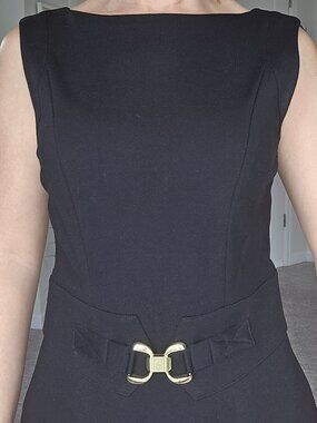 Black Cache Sheath Dress — Size 4